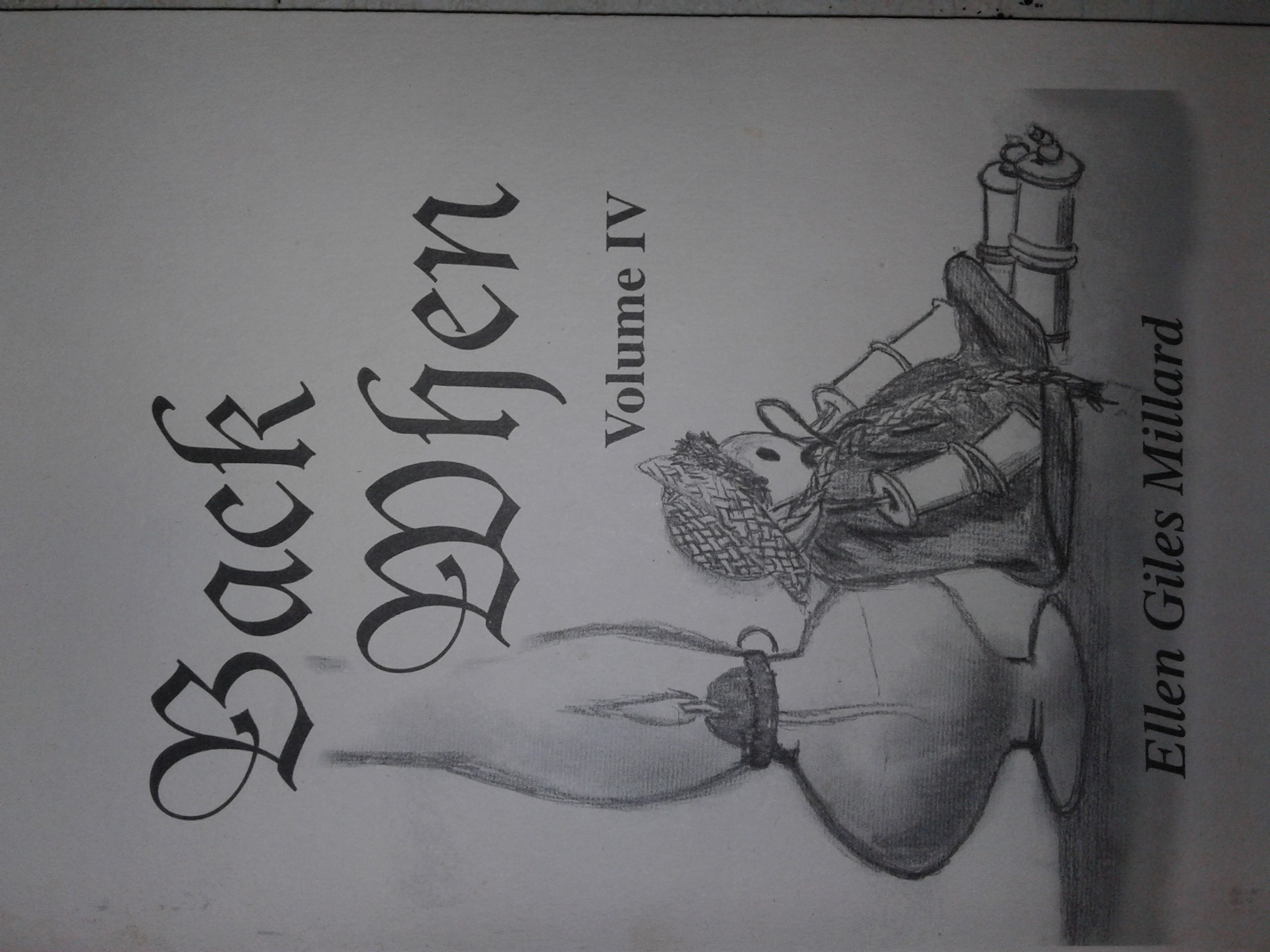 Illustration of a doll sitting against an oil lamp