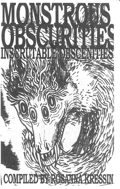 Cover image for Monstrous Obscurities : Inscrutable Obscenities