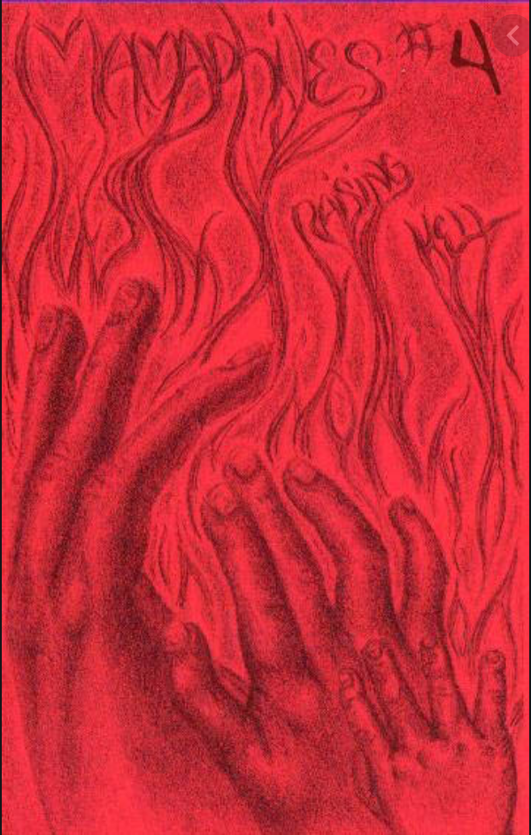 Red cover with black sketch of 2 adult hands and 1 child's hand