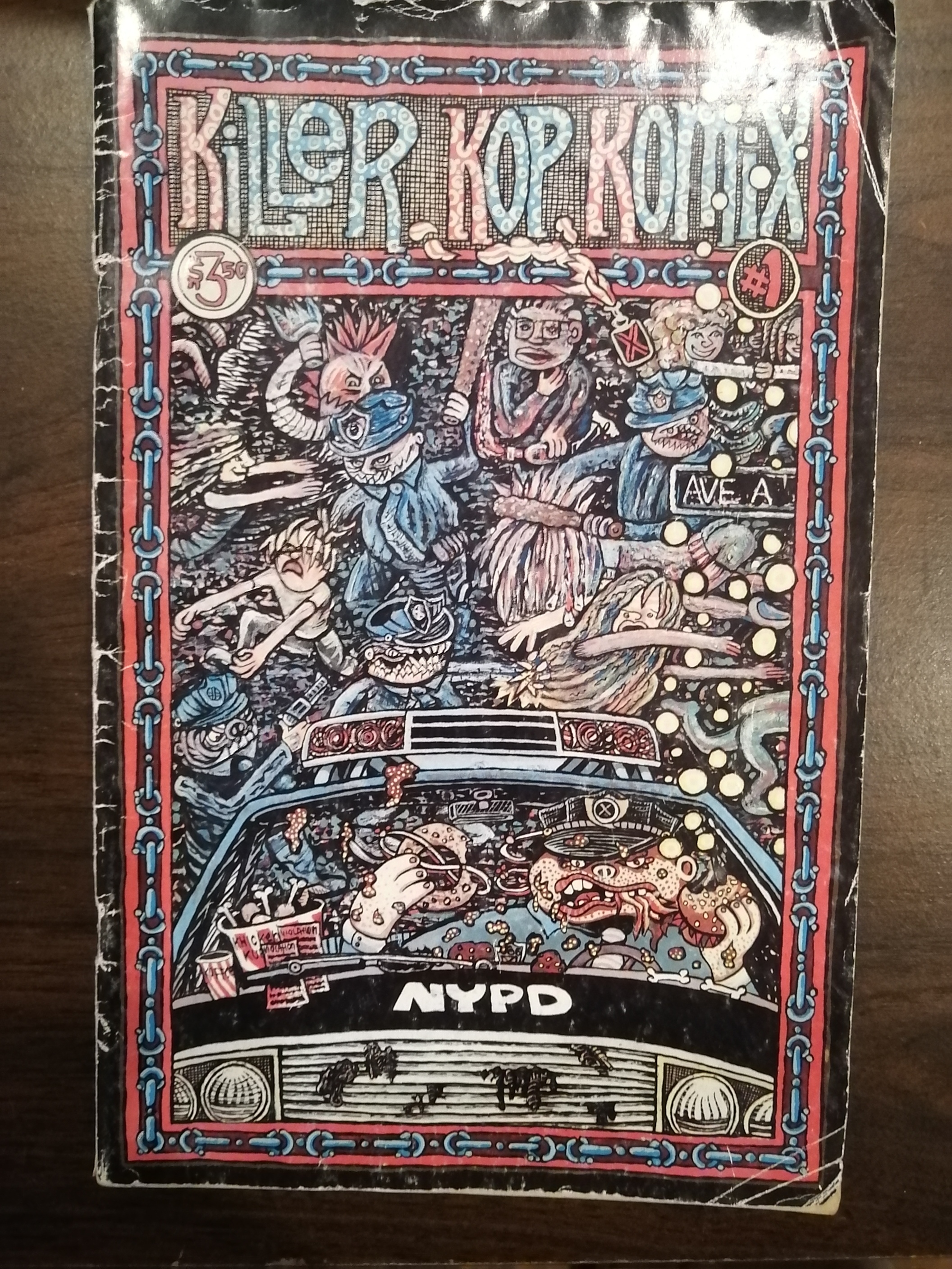 Killer Kop Komix #1 colour zine cover