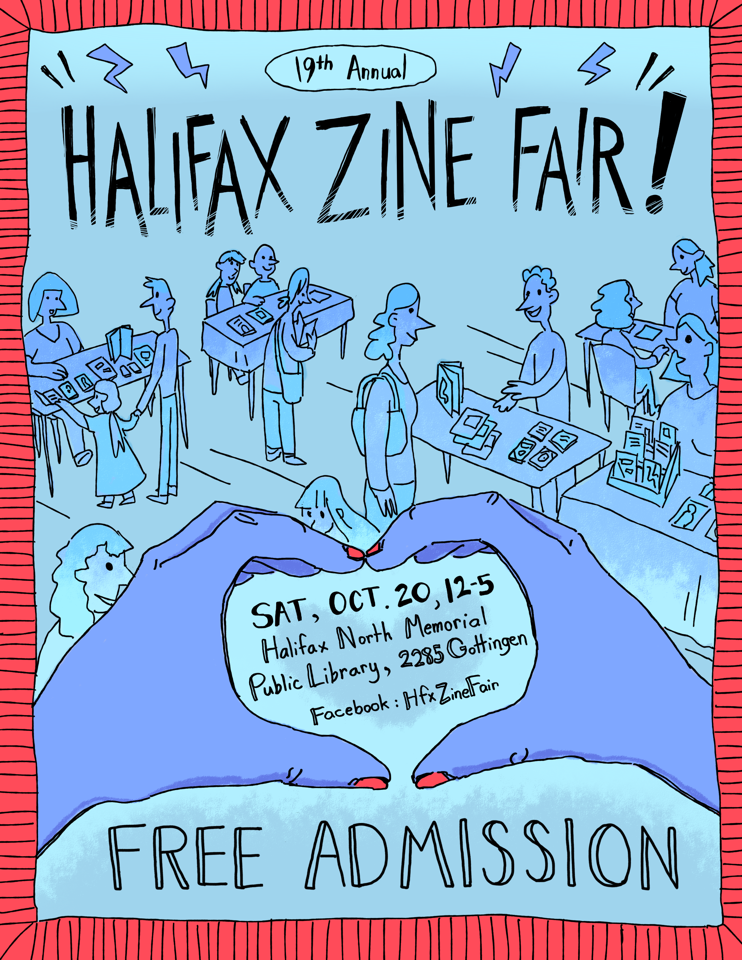 Poster for the Halifax Zine Fair